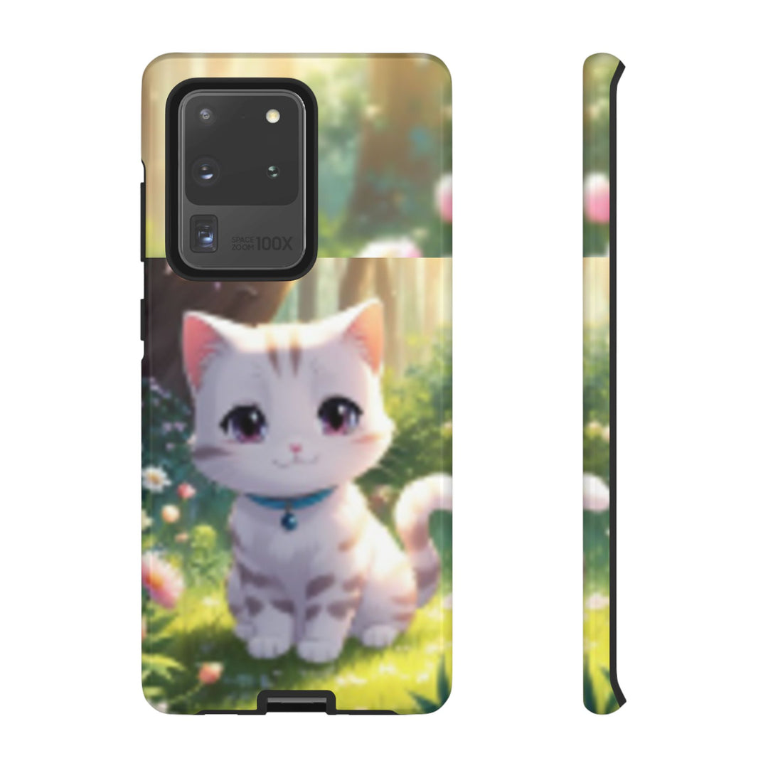 Cute Ai Cat Phone Case - Tough Protection with Floral Design for Cat Lovers
