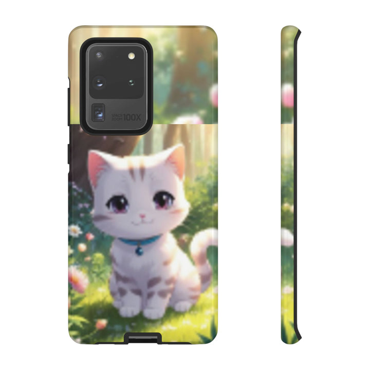Cute Ai Cat Phone Case - Tough Protection with Floral Design for Cat Lovers