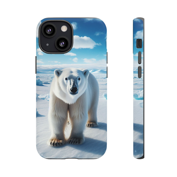 Polar Bear Tough Phone Case - Durable Protector with Arctic Design