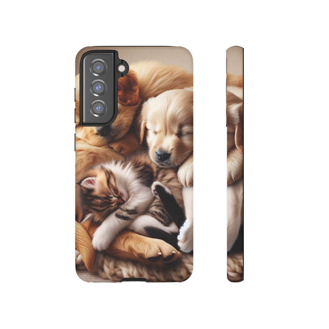 Cute Pets Phone Case - Adorable Dog and Cat Design for Animal Lovers