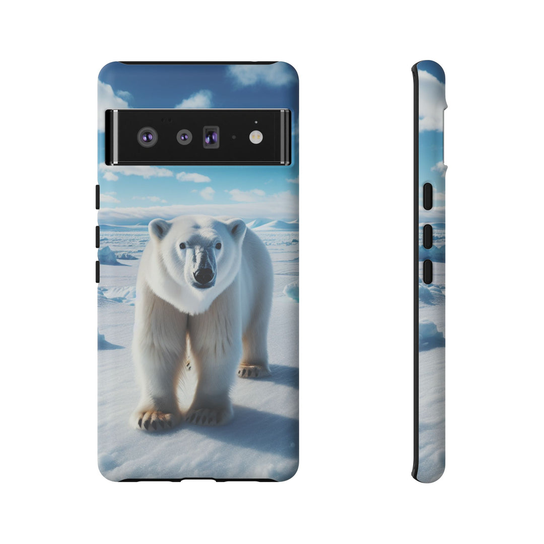Polar Bear Tough Phone Case - Durable Protector with Arctic Design