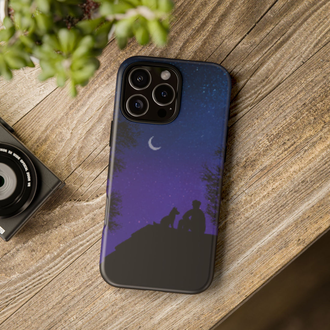 Starry Night Phone Case for Dog Lovers