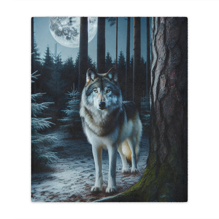 Wolf Forest Minky Blanket | Cozy Throw Blanket, Home Decor, Gift for Animal Lovers, Winter Warmth, Nature Blanket