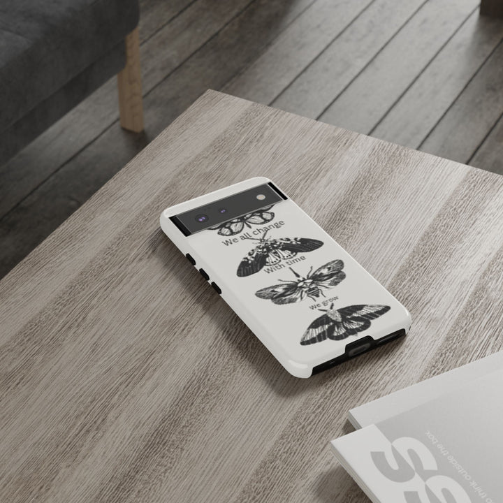 Inspirational Phone Case - We All Change With Time - Tough Cases for Nature Lovers