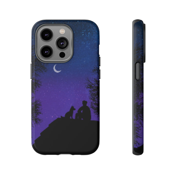 Starry Night Phone Case for Dog Lovers