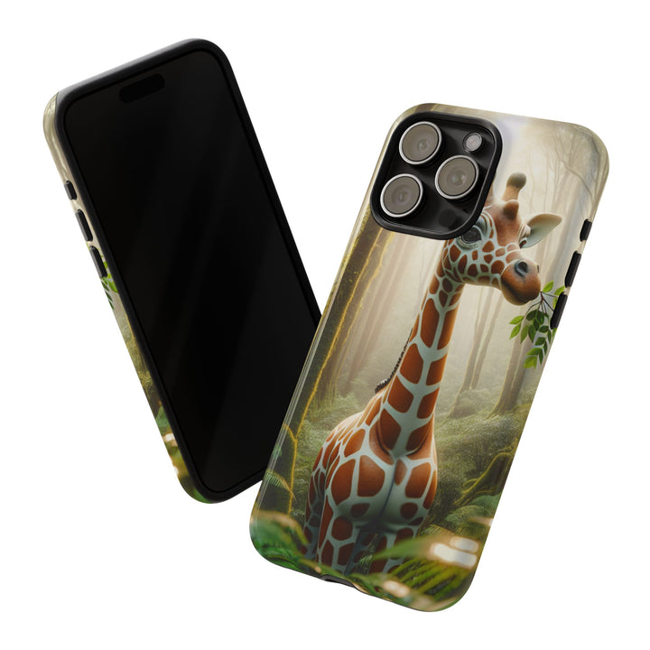 Giraffe Tough Phone Case - Cute Animal Design for Nature Lovers