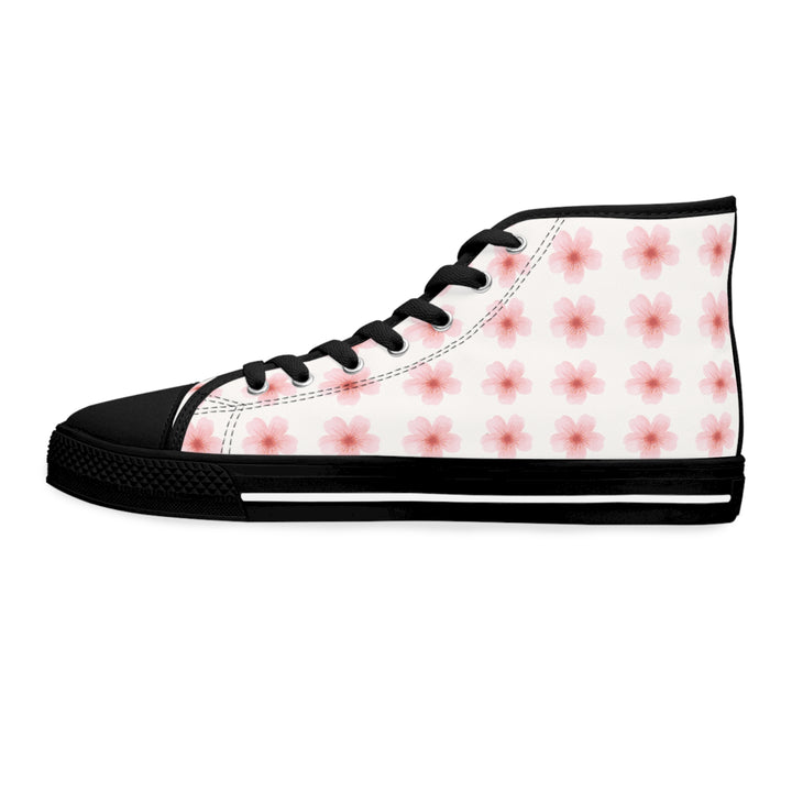 Floral Women's High Top Sneakers - Stylish Comfort for Everyday Wear