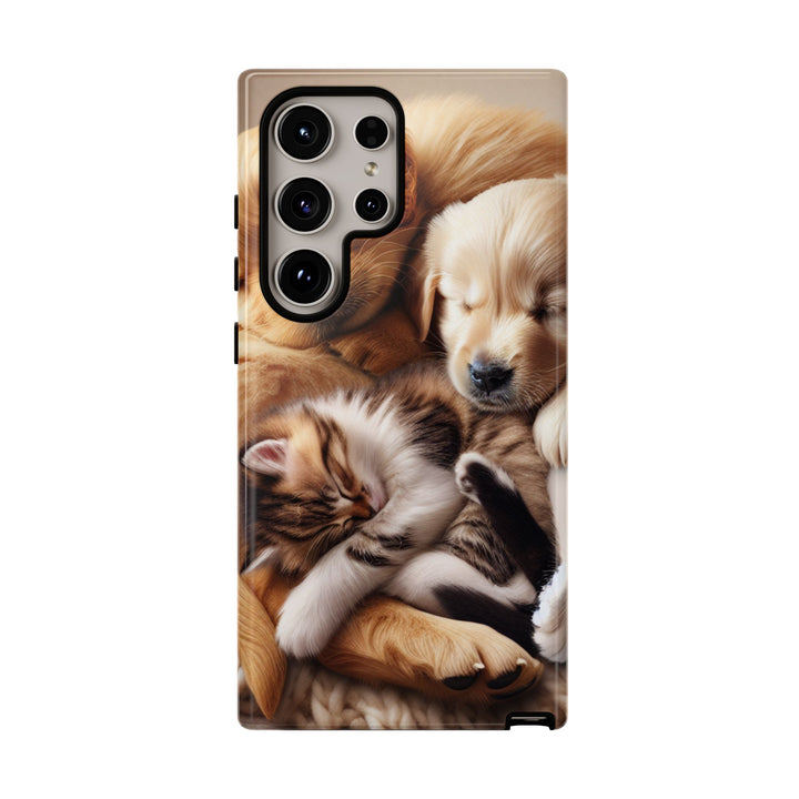 Cute Pets Phone Case - Adorable Dog and Cat Design for Animal Lovers