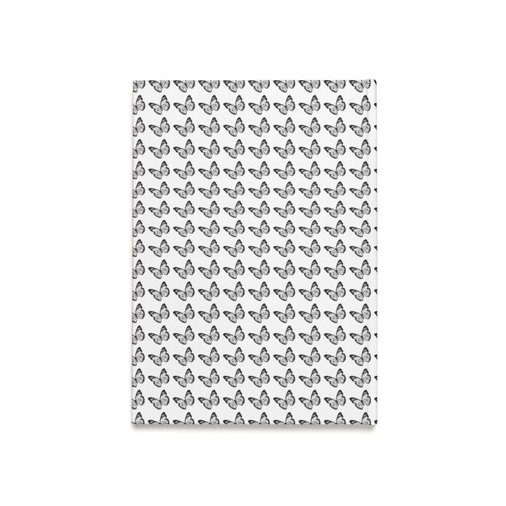 Butterfly Pattern A5 Hardcover Journal - Elegant and Inspirational Notebook for Writing and Sketching