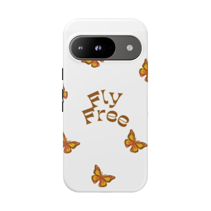 Stylish Phone Case | 'Fly Free' Butterfly Design | Unique Tough Cases