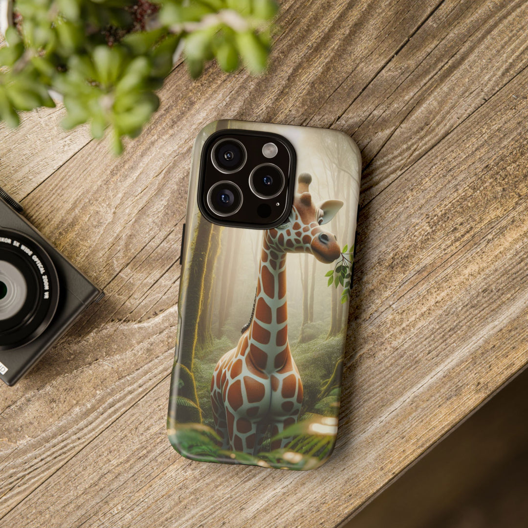 Giraffe Tough Phone Case - Cute Animal Design for Nature Lovers