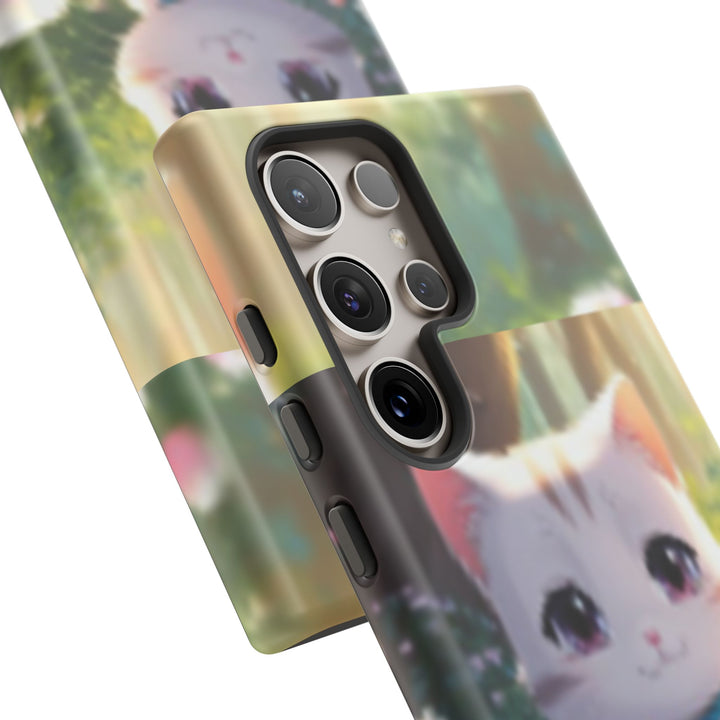 Cute Ai Cat Phone Case - Tough Protection with Floral Design for Cat Lovers