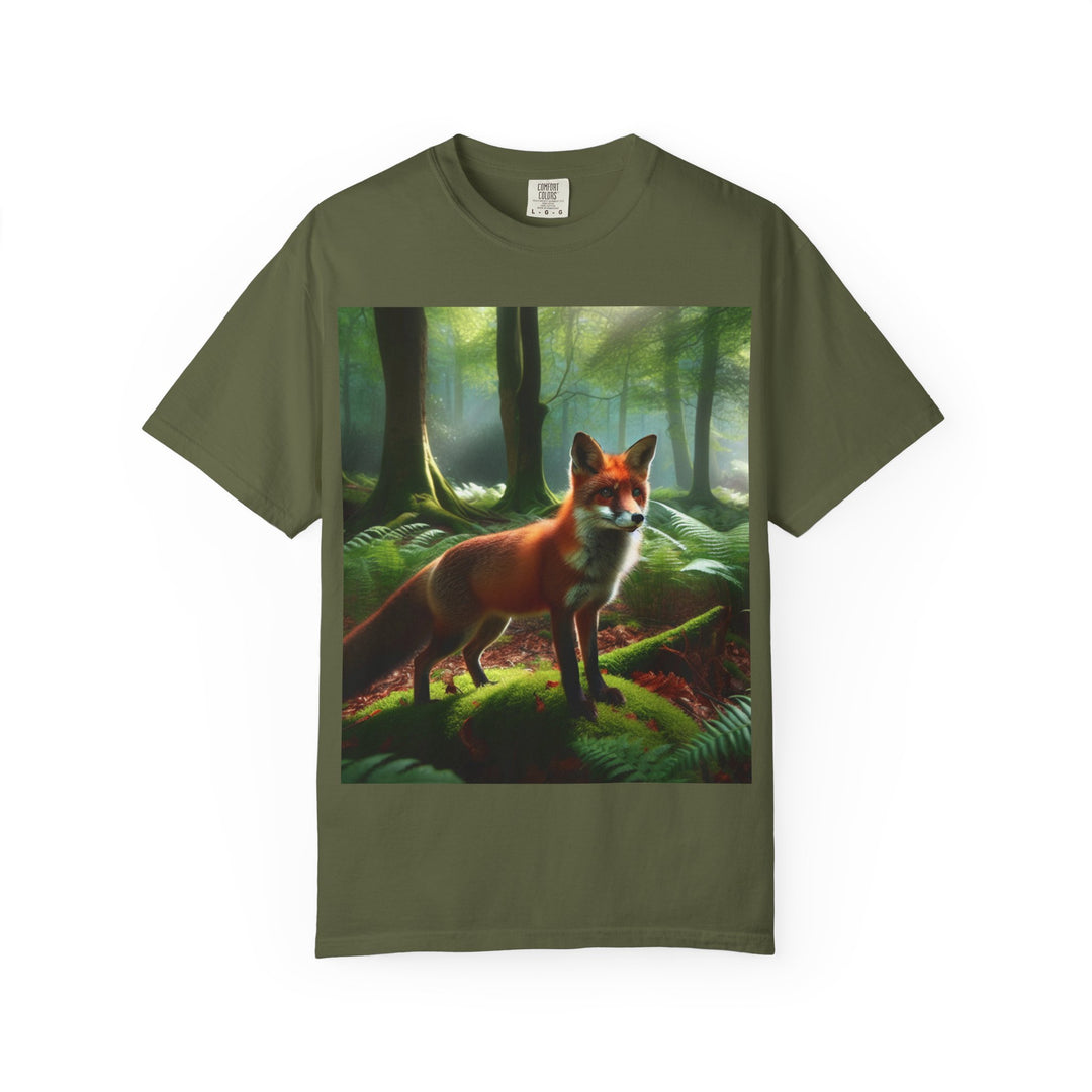 Forest Fox Unisex Garment-Dyed T-Shirt