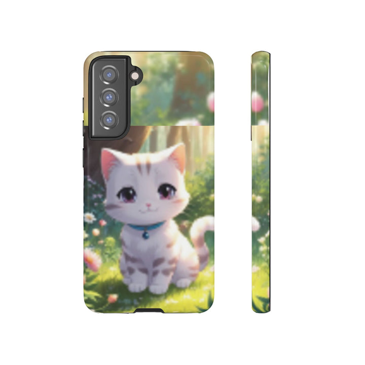 Cute Ai Cat Phone Case - Tough Protection with Floral Design for Cat Lovers
