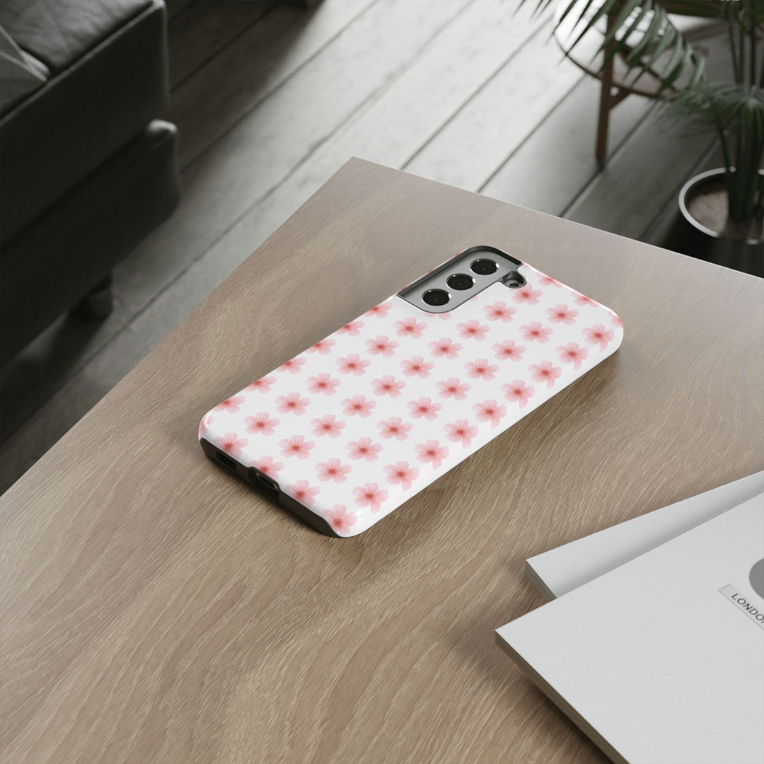 Cherry Blossom Tough Phone Case - Floral Design for Spring & Summer