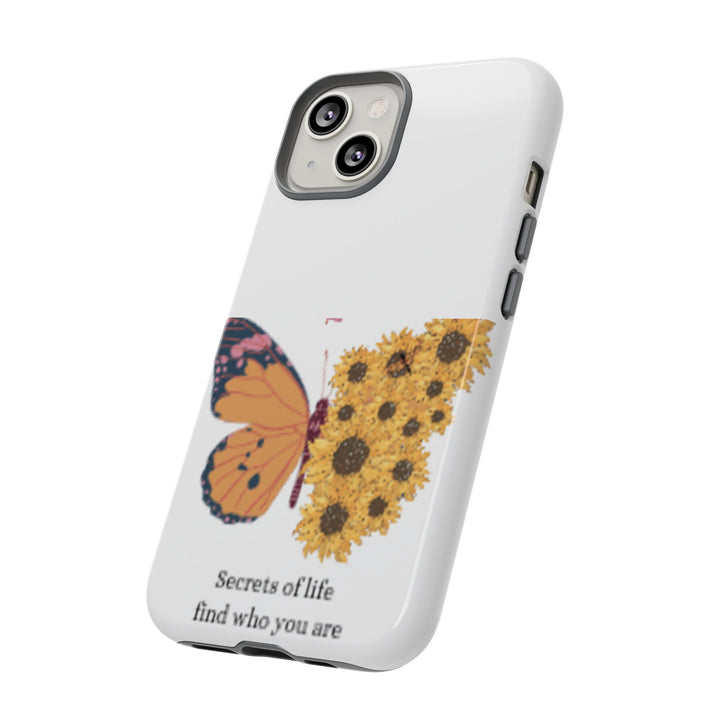 Butterfly & Sunflower Phone Case - "Secrets of Life" Design