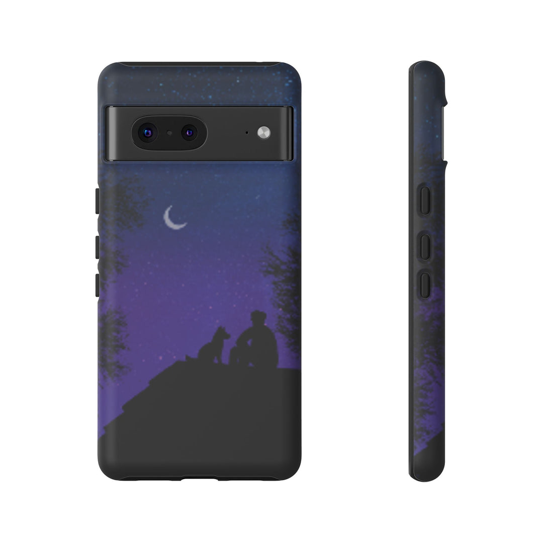 Starry Night Phone Case for Dog Lovers