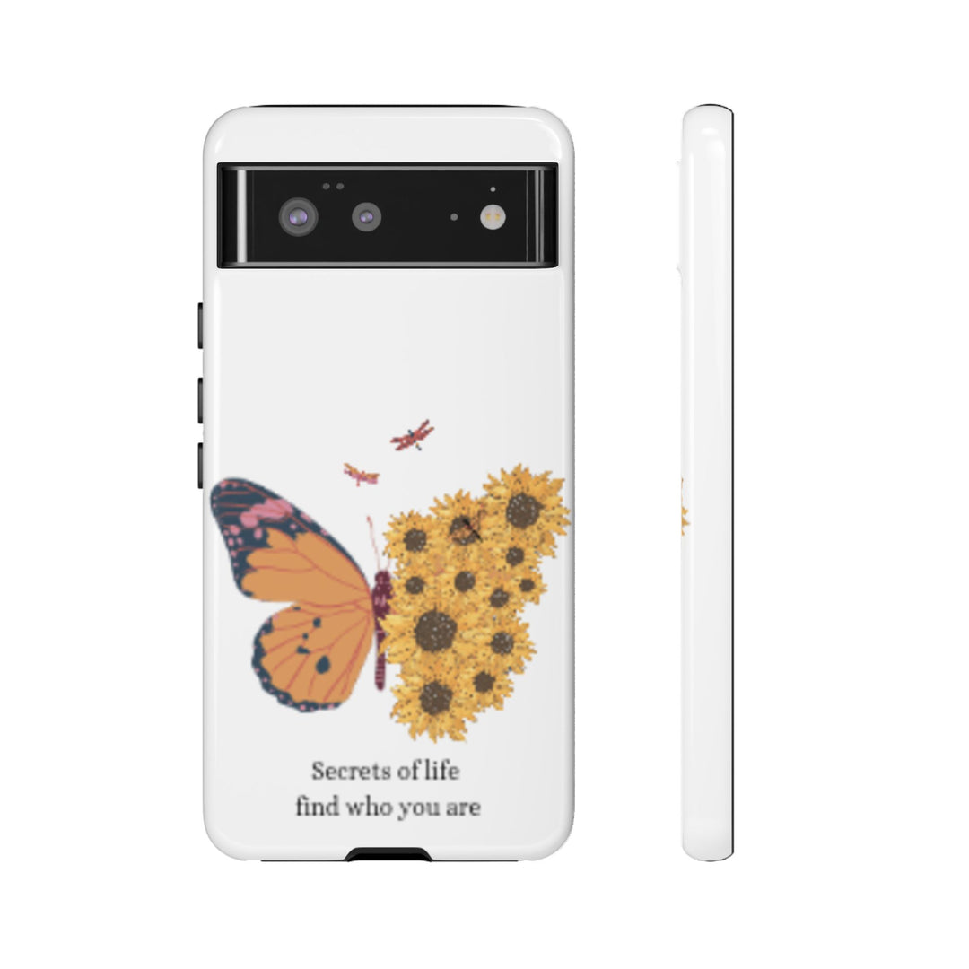 Butterfly & Sunflower Phone Case - "Secrets of Life" Design