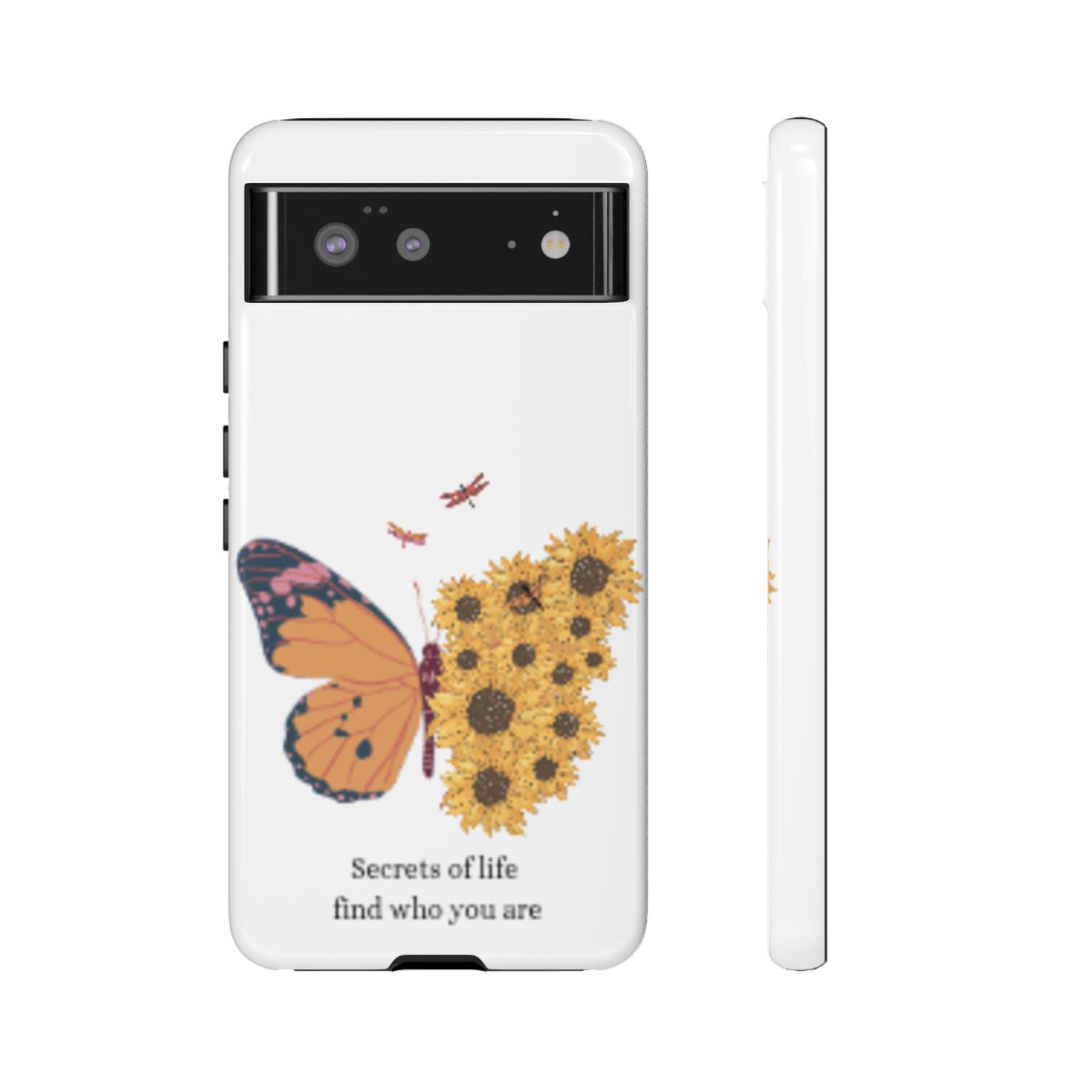 Butterfly & Sunflower Phone Case - "Secrets of Life" Design
