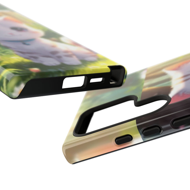 Cute Ai Cat Phone Case - Tough Protection with Floral Design for Cat Lovers