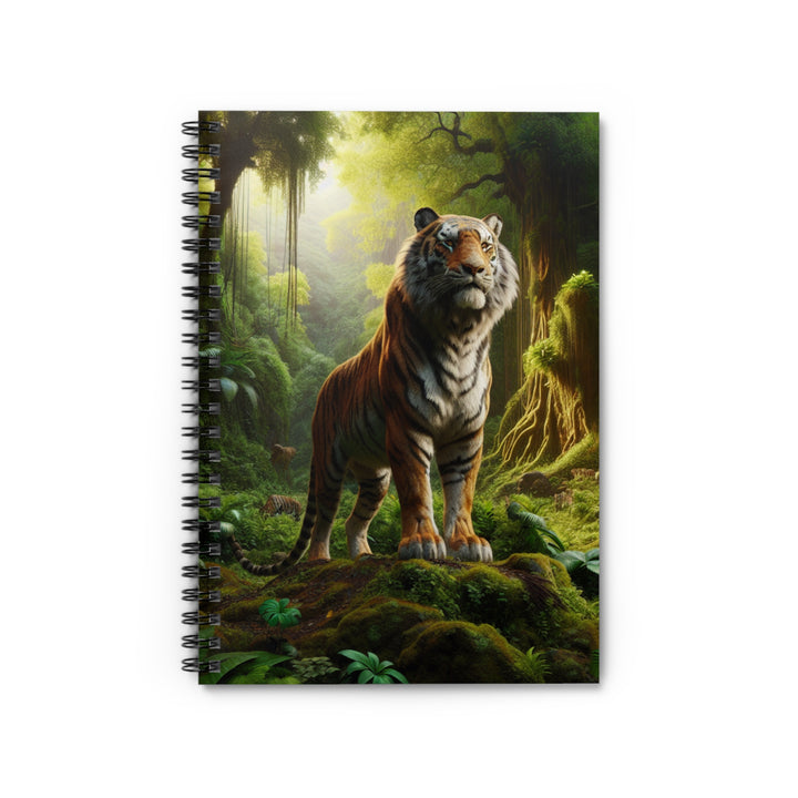 Majestic Tiger Spiral Notebook - Ruled Line for Nature Lovers
