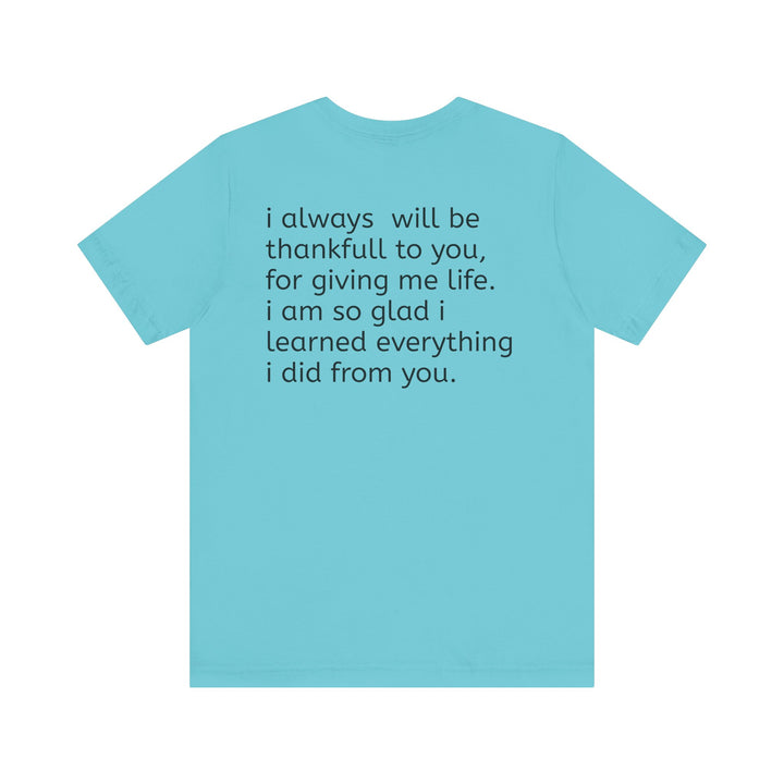 Love You Mom Short Sleeve Tee - Thankful Gift for Mother's Day