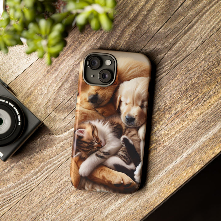 Cute Pets Phone Case - Adorable Dog and Cat Design for Animal Lovers