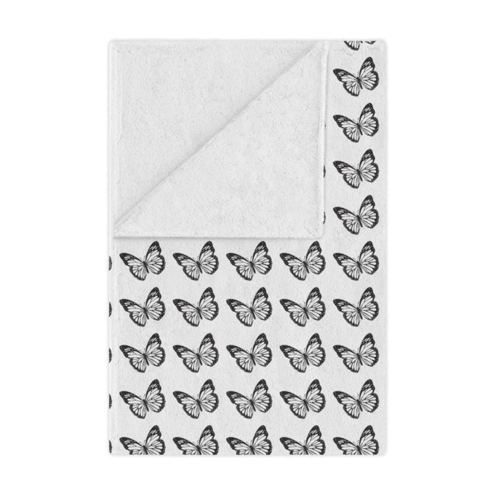 Butterfly Pattern Minky Blanket - Cozy Soft Throw for Kids and Adults