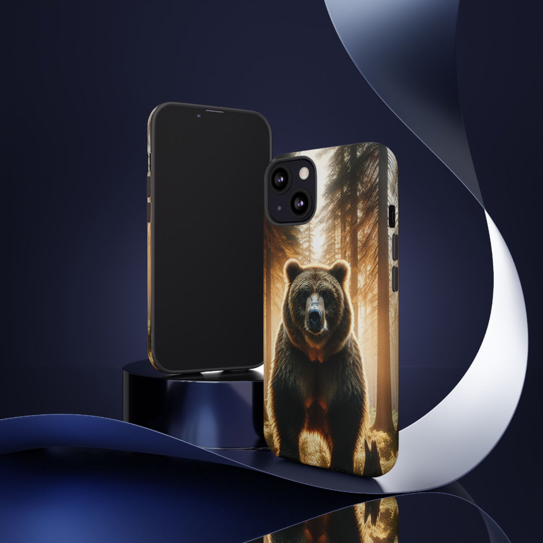 Wildlife Phone Case - Tough Cases with Bear Design, Nature Lover Gift, Animal-Themed Accessories, Eco-Friendly Tech Protection