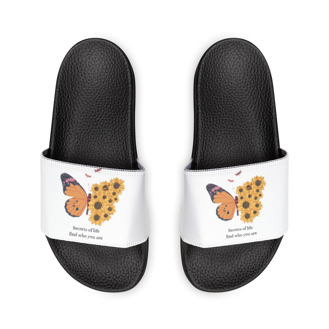 Women's Butterfly & Sunflower Slide Sandals - Comfortable Summer Footwear