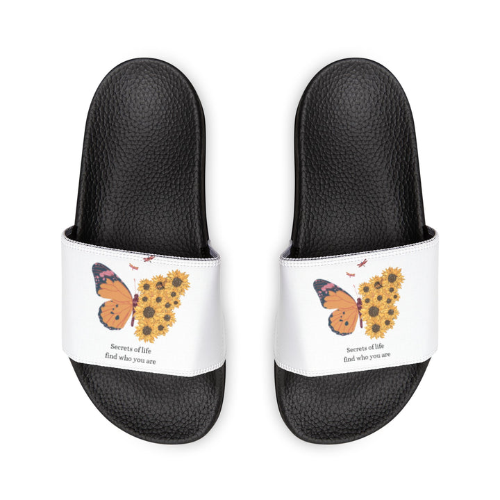 Women's Butterfly & Sunflower Slide Sandals - Comfortable Summer Footwear