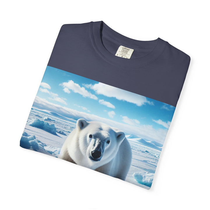 Polar Bear Graphic Unisex Garment-Dyed T-Shirt