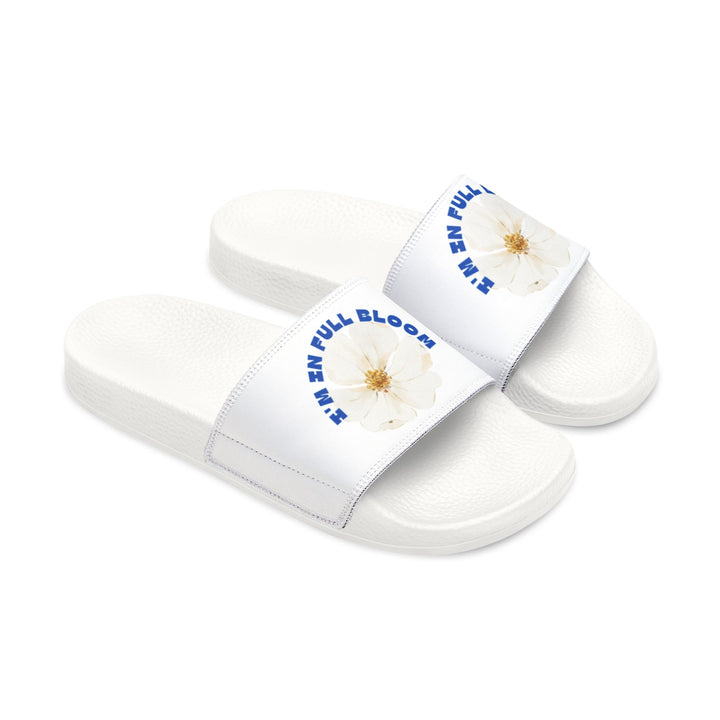Floral Women's Slide Sandals - "In Full Bloom"