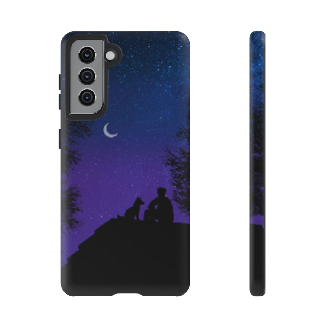 Starry Night Phone Case for Dog Lovers