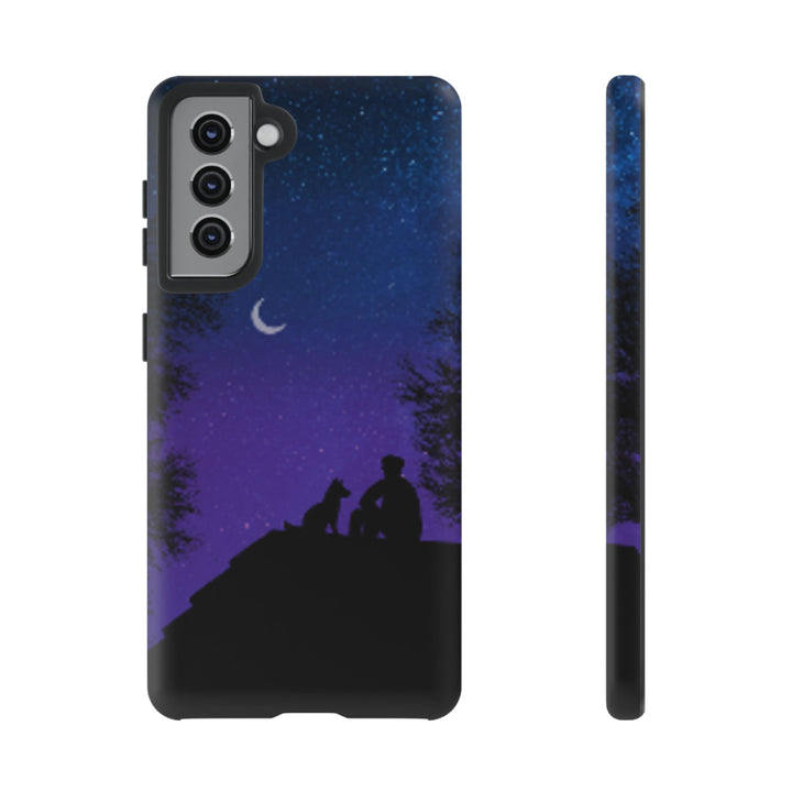 Starry Night Phone Case for Dog Lovers
