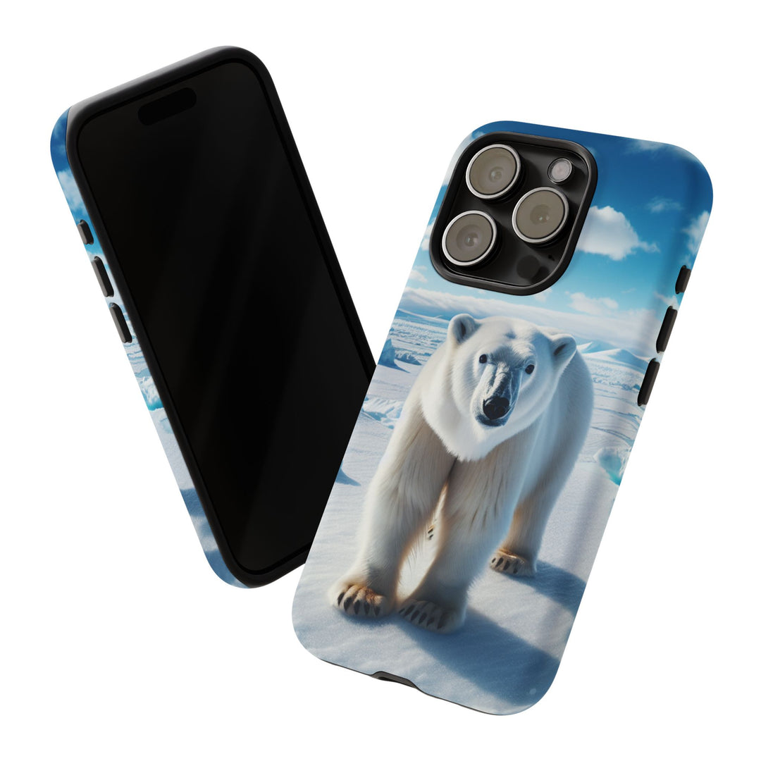 Polar Bear Tough Phone Case - Durable Protector with Arctic Design
