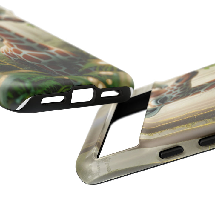 Giraffe Tough Phone Case - Cute Animal Design for Nature Lovers