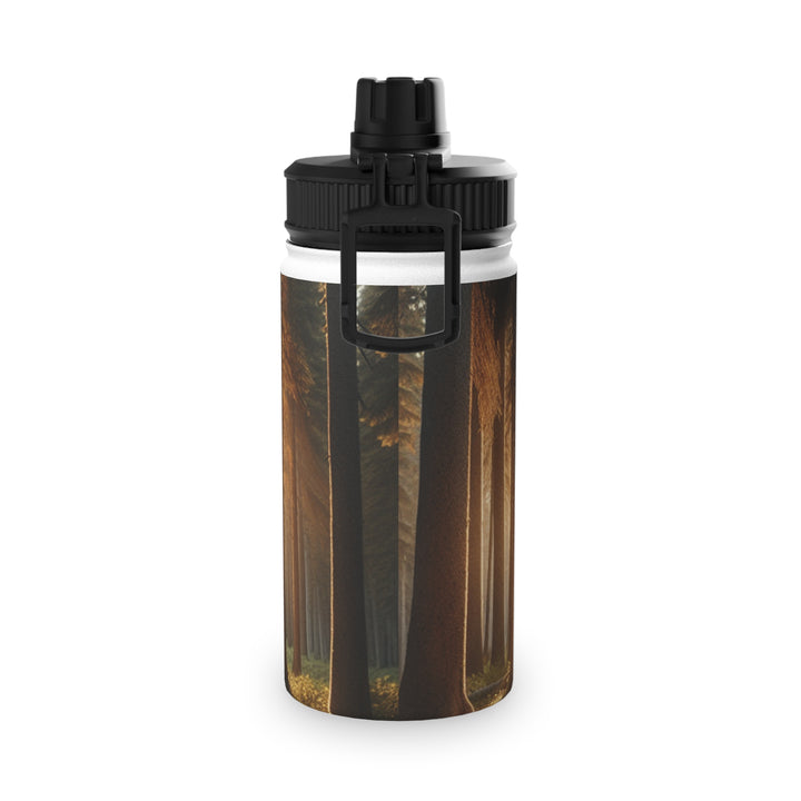 Bear Forest Stainless Steel Water Bottle - Eco-Friendly Sports Lid for Outdoor Adventures
