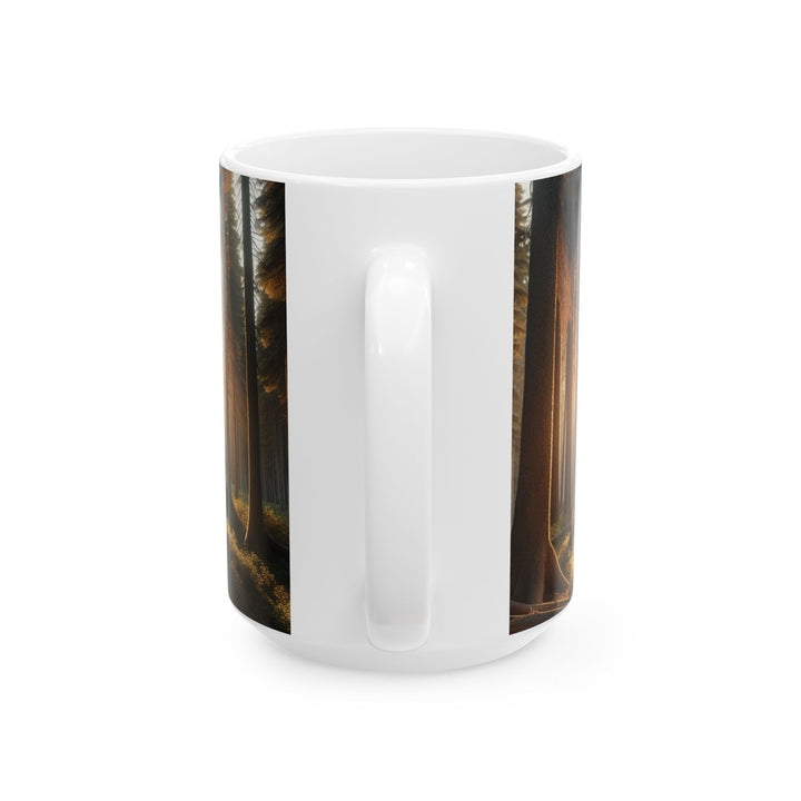 Nature-Inspired Bear Ceramic Mug - Perfect for Outdoor Lovers, Coffee Enthusiasts, Gifts, Campsite Vibes, Forest Decor