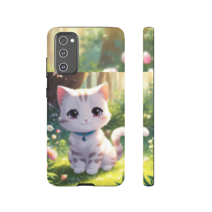 Cute Ai Cat Phone Case - Tough Protection with Floral Design for Cat Lovers