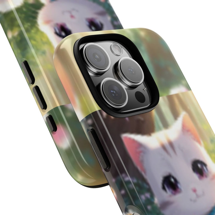 Cute Ai Cat Phone Case - Tough Protection with Floral Design for Cat Lovers