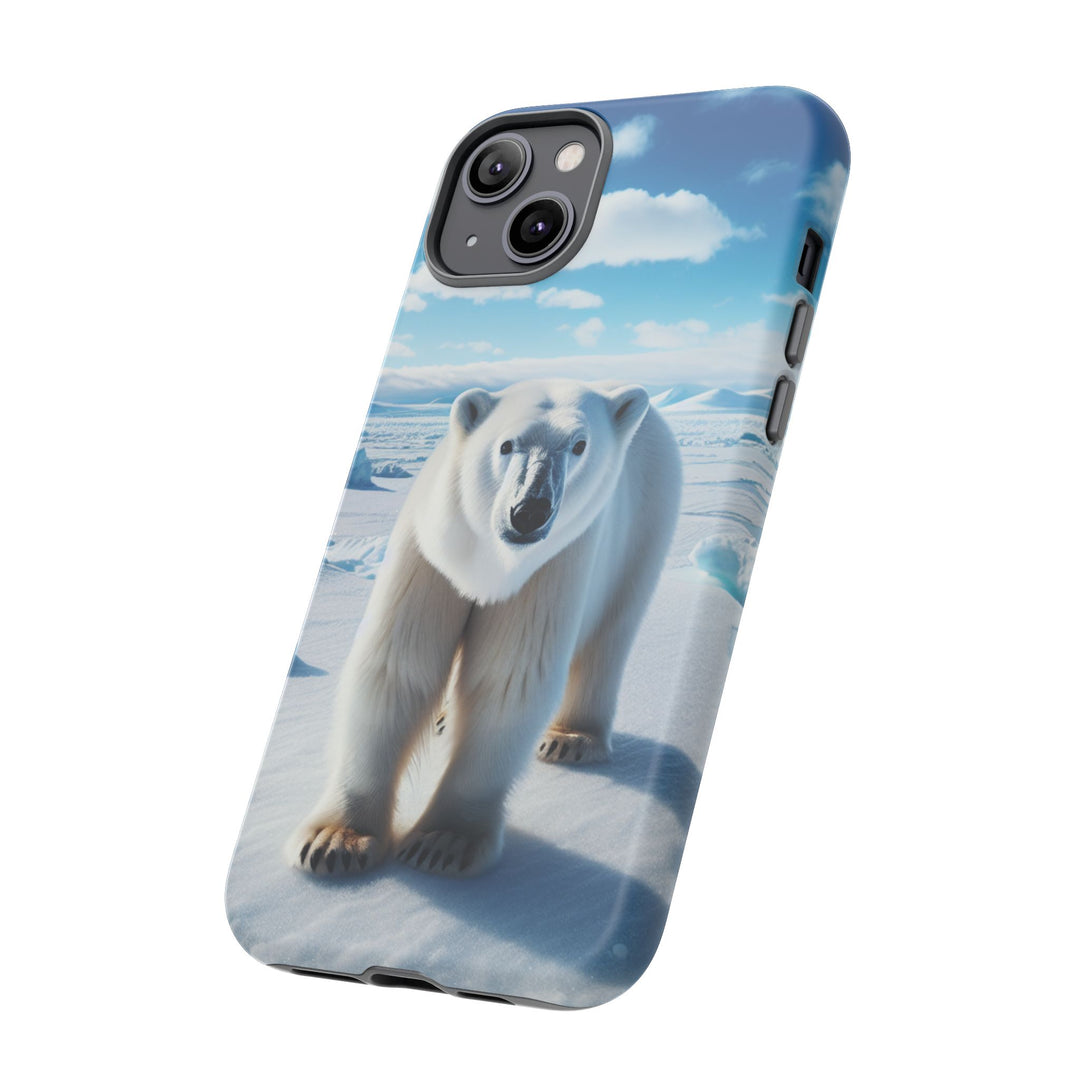 Polar Bear Tough Phone Case - Durable Protector with Arctic Design