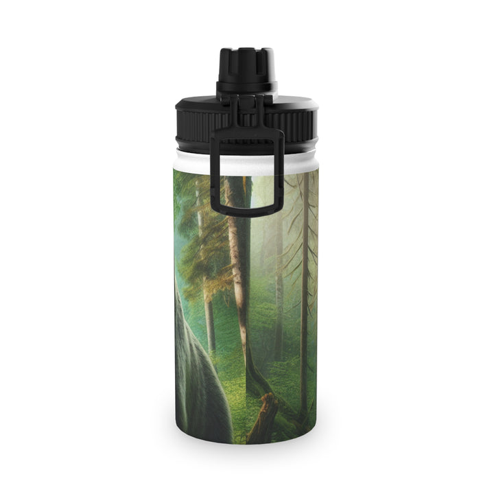 Bear Forest Adventure Stainless Steel Water Bottle with Sports Lid