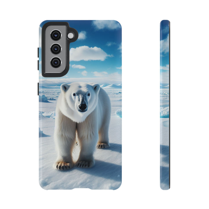 Polar Bear Tough Phone Case - Durable Protector with Arctic Design