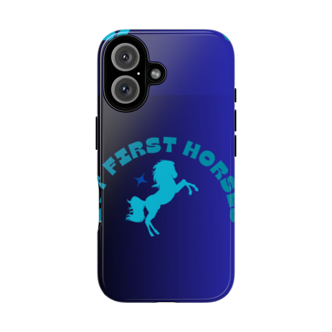 But First Horses Phone Case – Durable Tough Case for Horse Lovers