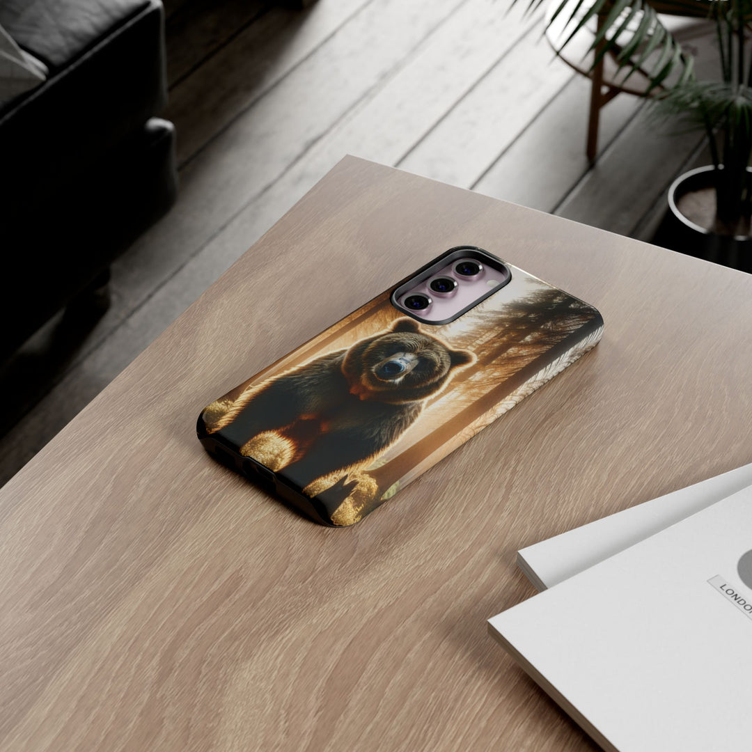 Wildlife Phone Case - Tough Cases with Bear Design, Nature Lover Gift, Animal-Themed Accessories, Eco-Friendly Tech Protection