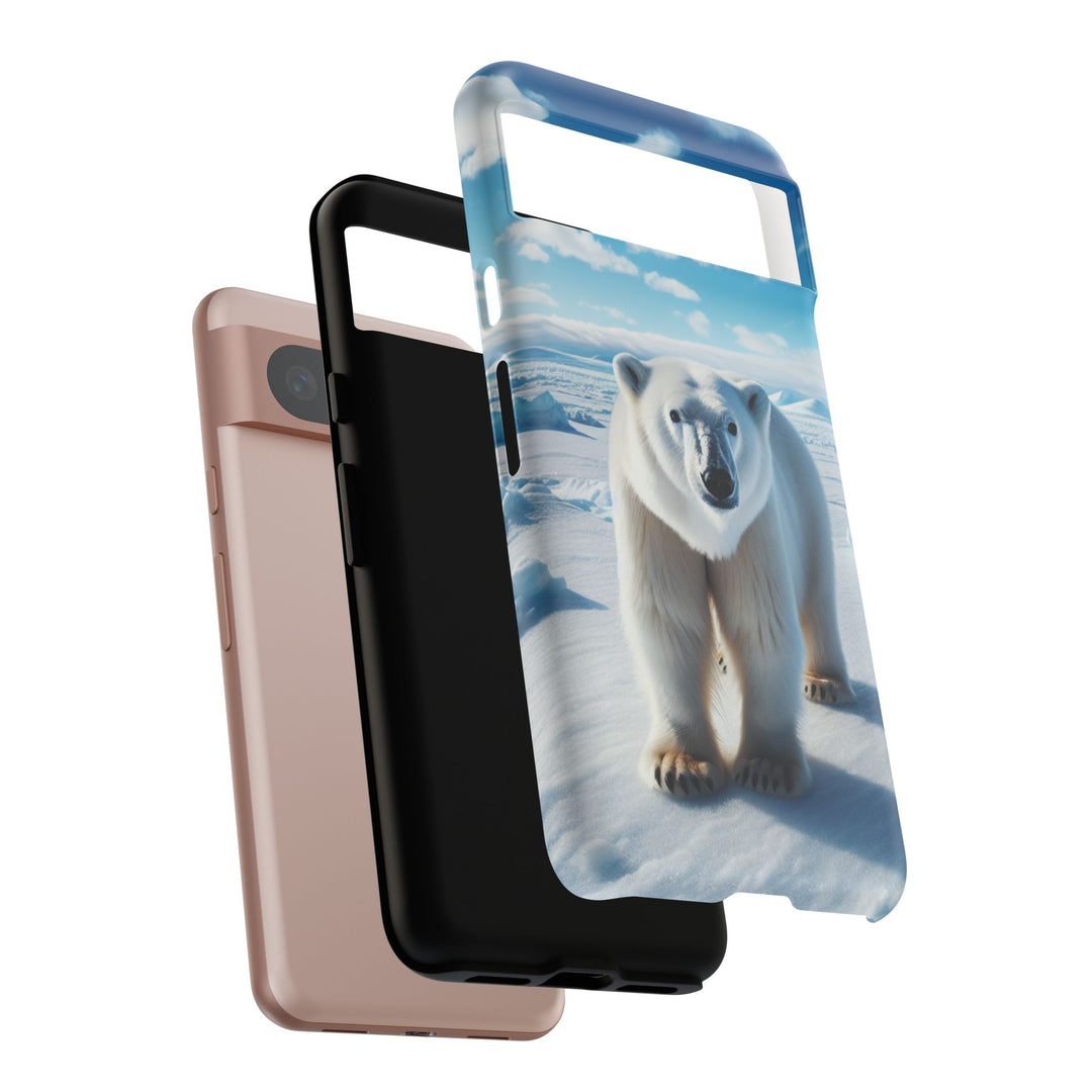 Polar Bear Tough Phone Case - Durable Protector with Arctic Design