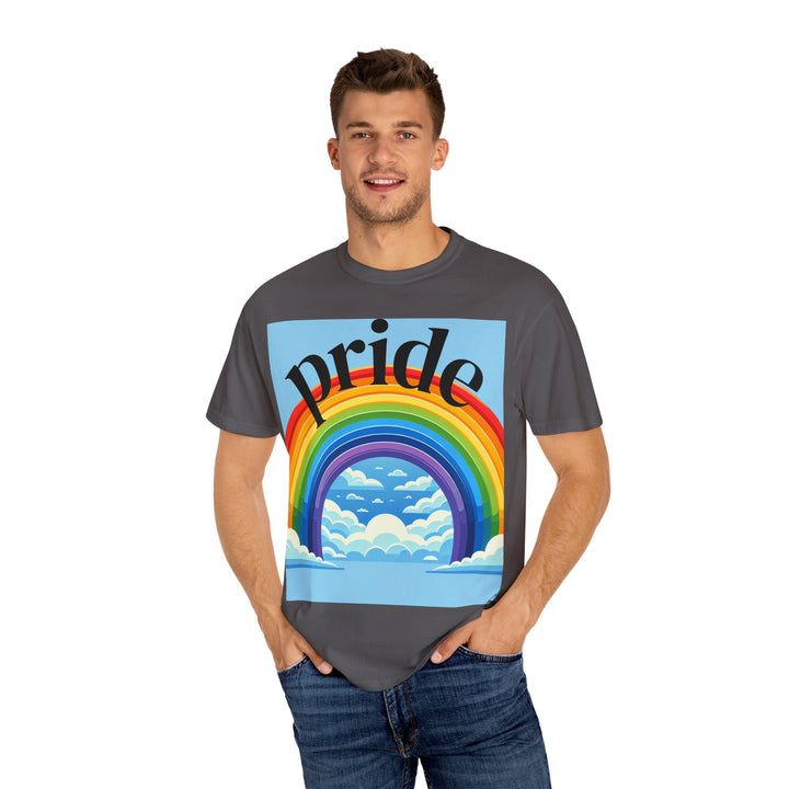 Pride Rainbow T-Shirt | Unisex Garment-Dyed Tee | LGBTQ+ Style, Casual Wear, Gift for Pride Month, Summer Fashion