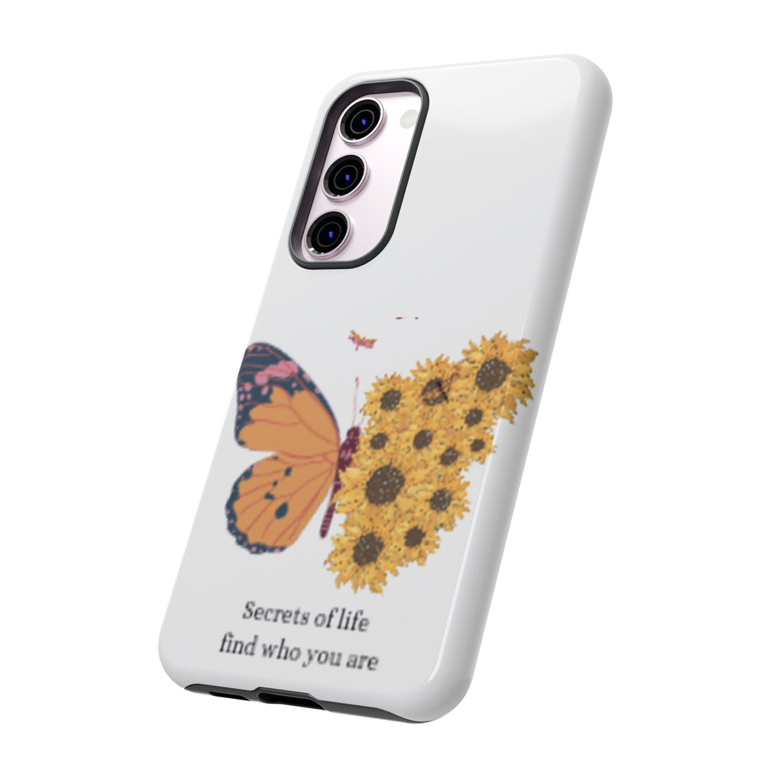 Butterfly & Sunflower Phone Case - "Secrets of Life" Design