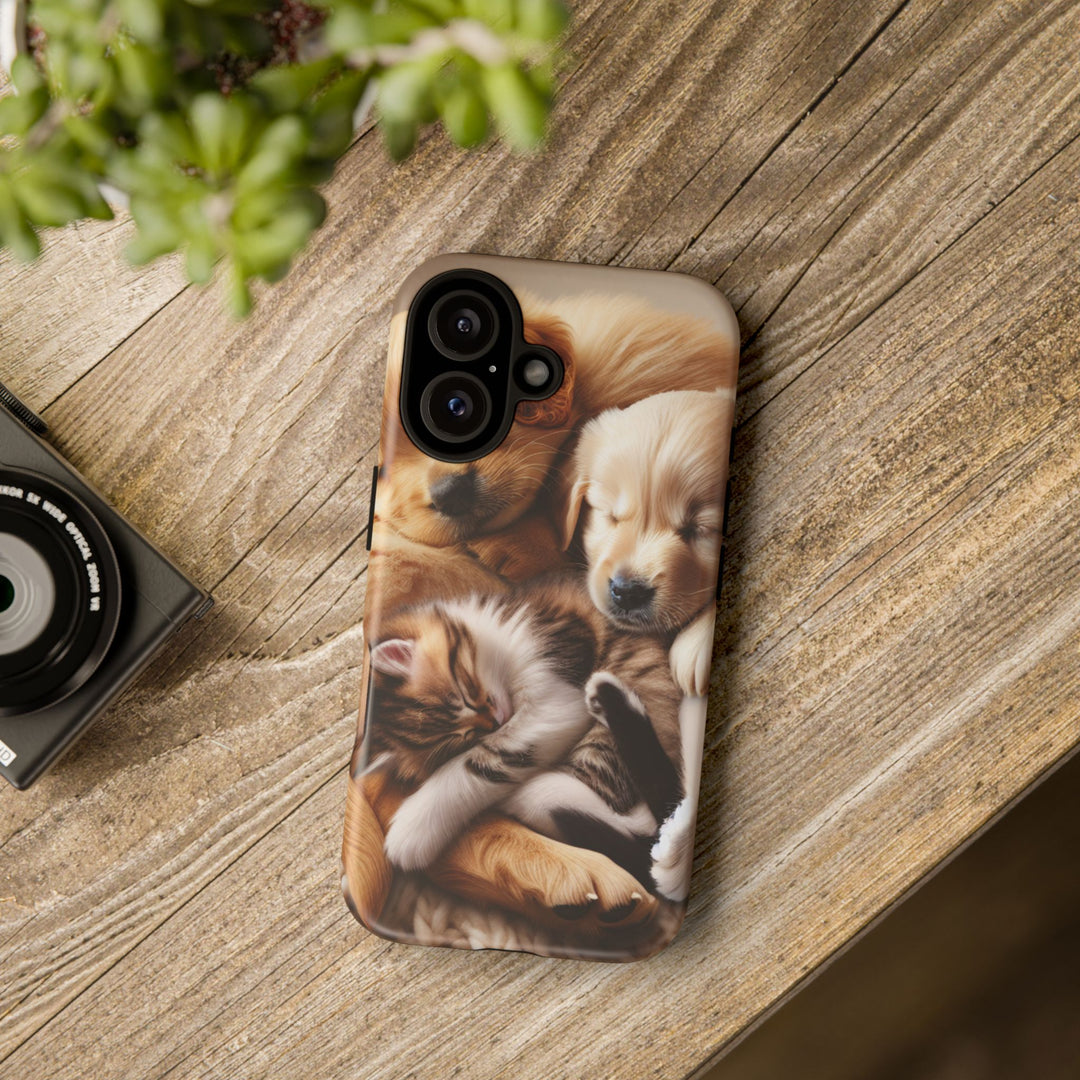 Cute Pets Phone Case - Adorable Dog and Cat Design for Animal Lovers